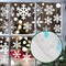 321pcs Christmas Window Decals - 9 Sheets of Snowflakes (Snow)